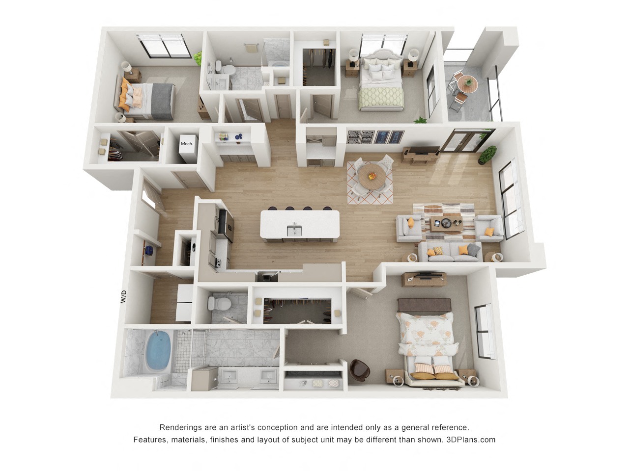 Apartment 0220 floorplan